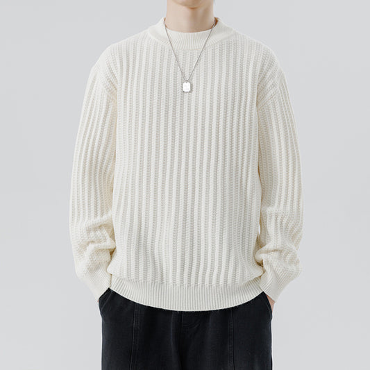 Autumn And Winter New Men's Knitwear Sweater Fashion Trend Round Neck
